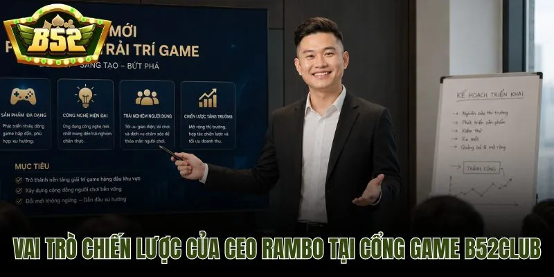 CEO Rambo và vai trò kiến trúc sư sản phẩm tại B52Club